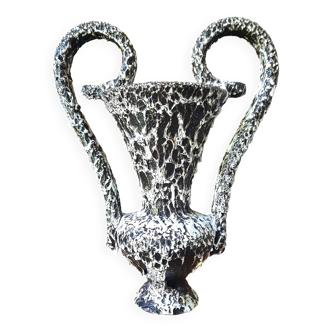 Large Fat Lava ceramic vase by Marius Giuge 1950