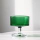 6 translucent green champagne glasses, Cavalier Luminarc dessert glasses
