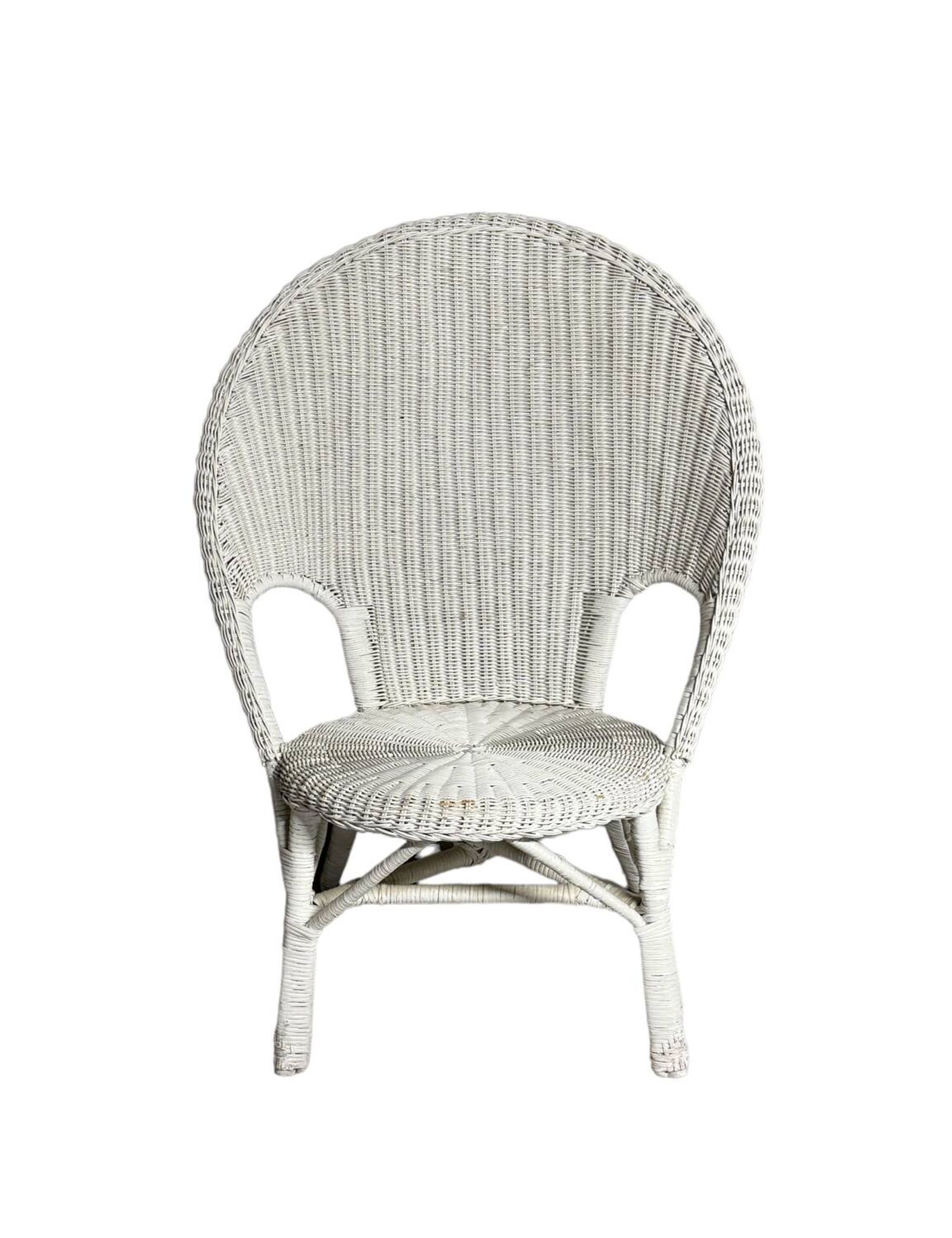 Vintage 1960/70 adult wicker rattan riviera armchair