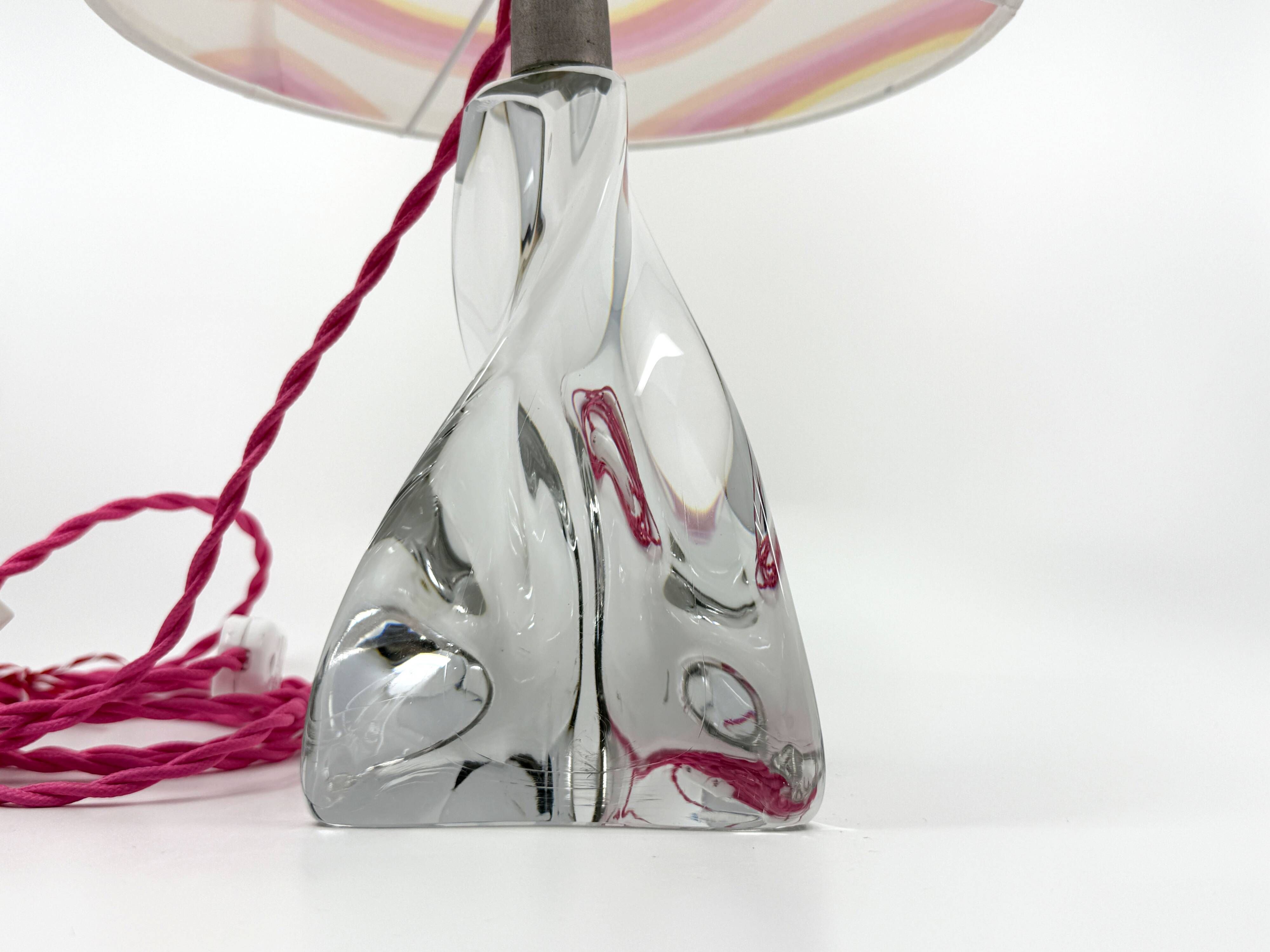 Lamp • Lorraine Crystal • France • 1950 • Custom lampshade