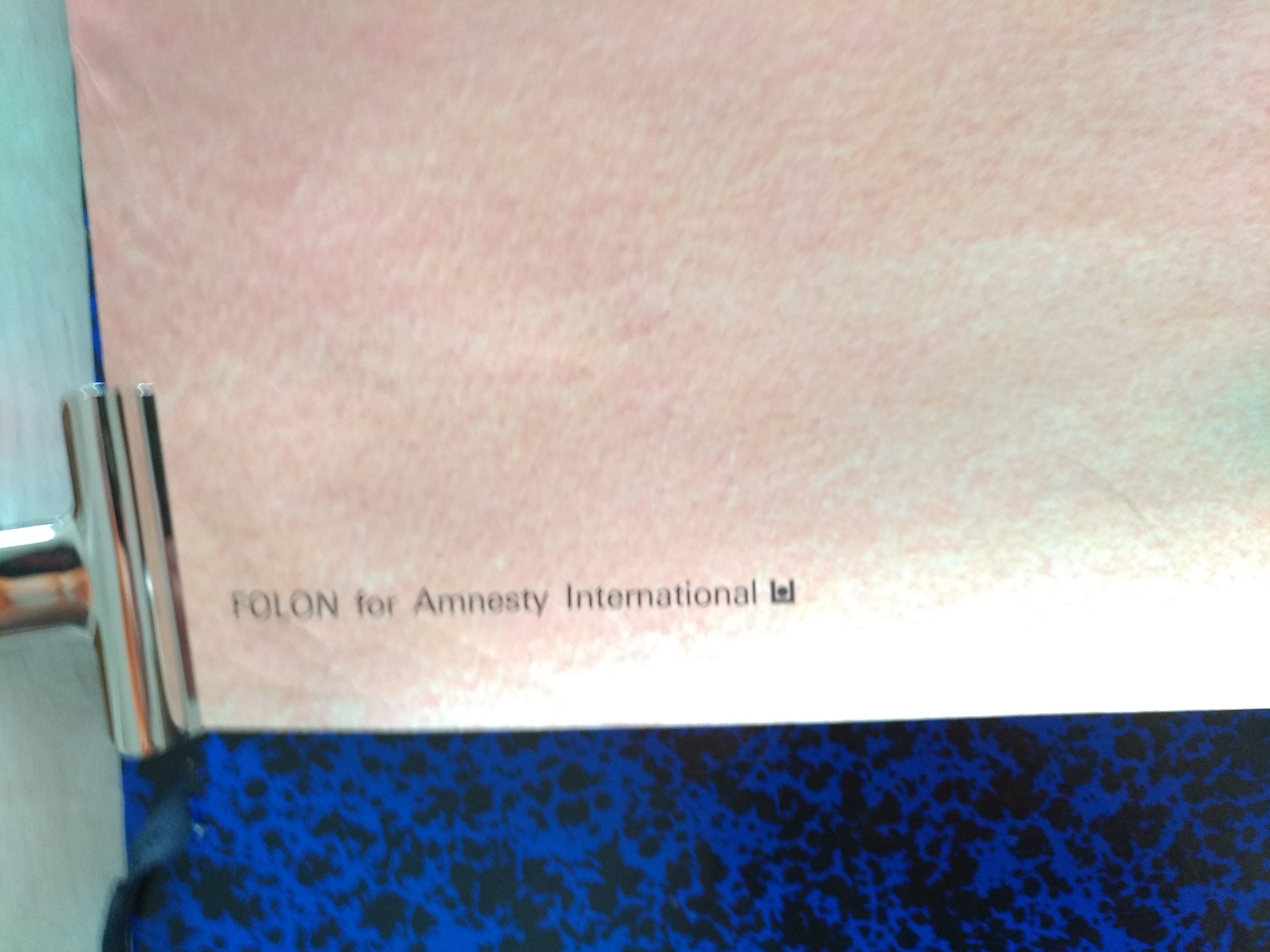 Folon Amnesty International poster