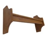 Vintage wooden wall shelve rack bookshelf in oak
