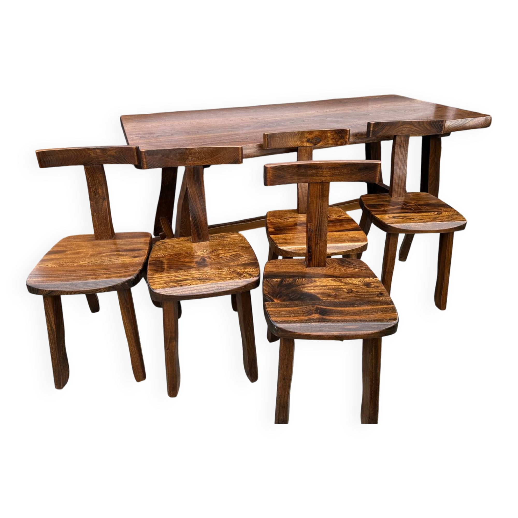 Aranjou table and chairs set 1980