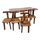 Aranjou  table and chair 1980s