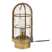 Ancienne lampe de navire industrielle en laiton, Rotterdam