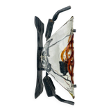 Vintage brutalist wall lamp, Italy, 1970s