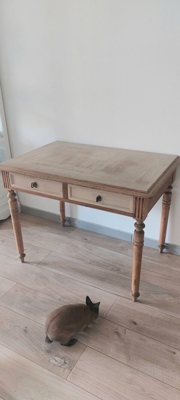 Bureau en chêne massif style Louis philippe