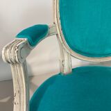 Pair of Louis XVI convertible armchairs