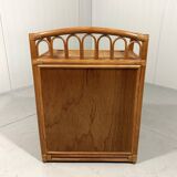 Rattan chest of drawers bedside table 1980’s