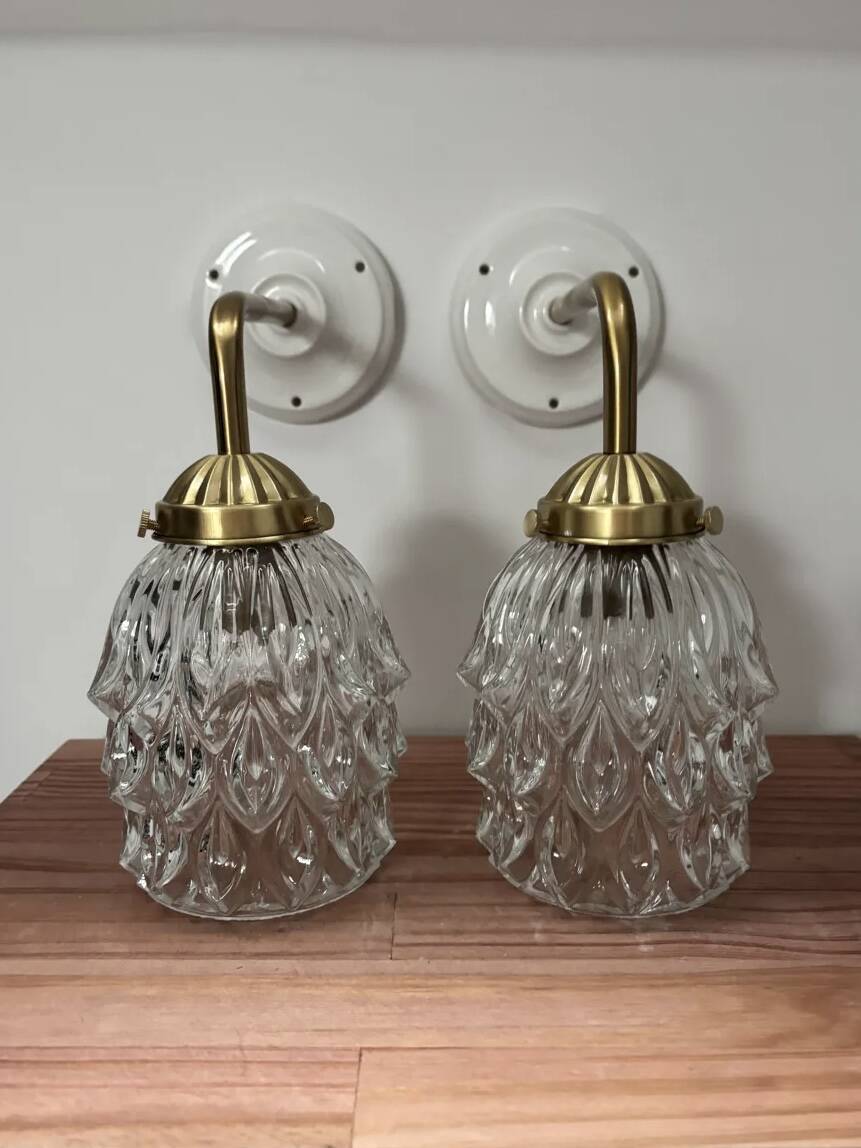 Pair of vintage wall sconces
