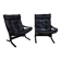 Siesta armchair by Ingmar Relling – black leather – Westnofa