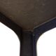 Table carrée design 1970 en fibre de verre.