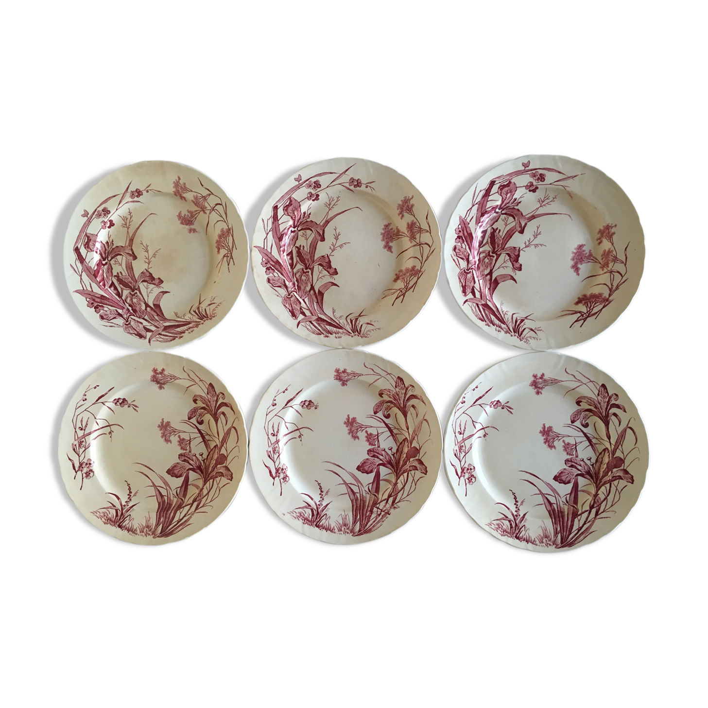 Flat plates J Vieillard Bordeaux, 1850
