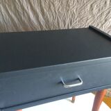 French vintage bedside revisited in black mast 60