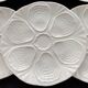 6 Limoges porcelain oyster plates