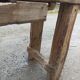 Old wooden workbench furniture by trade with vice