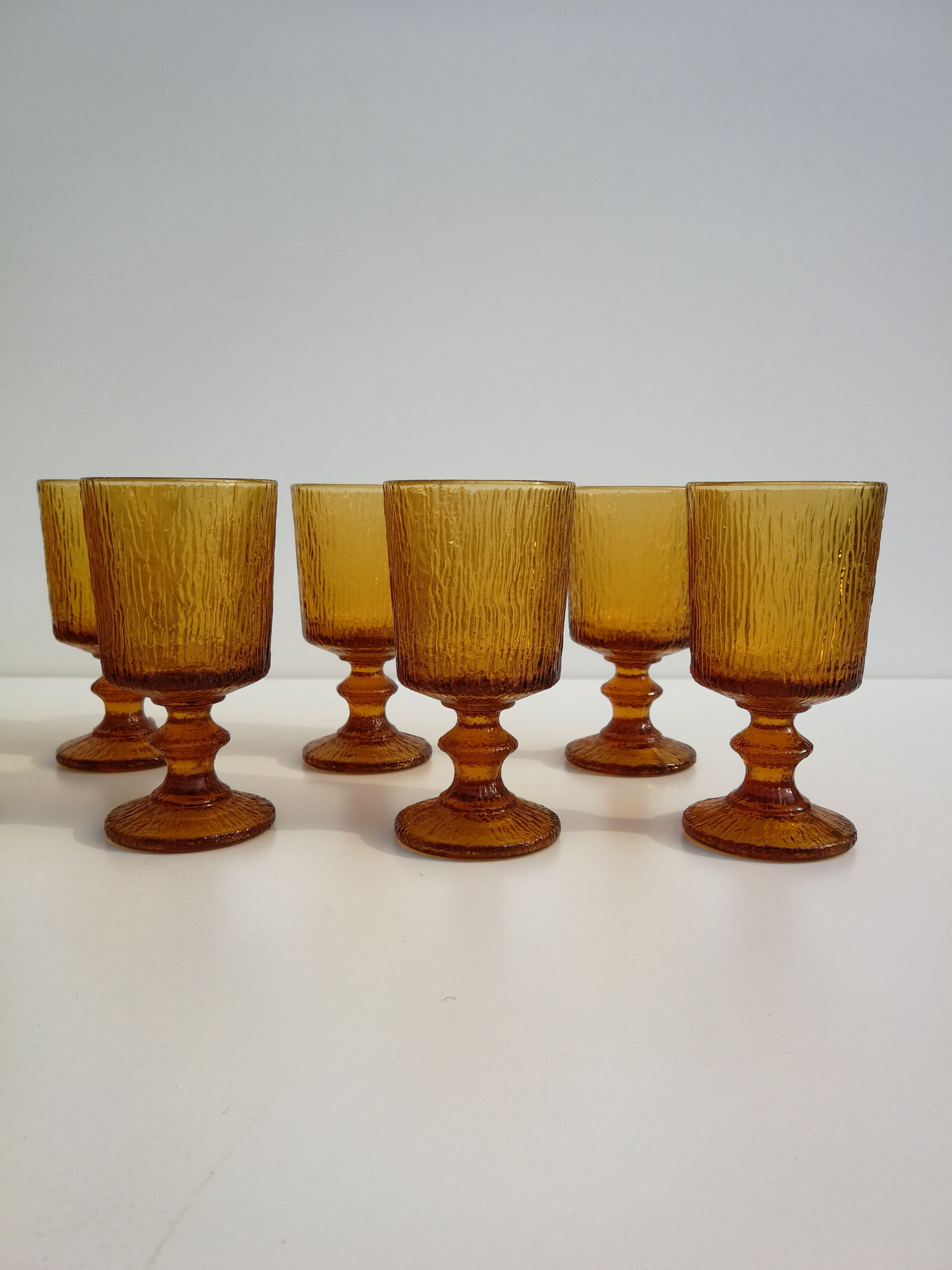 Twelve wines vintage glasses