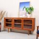 Vintage Teak Display Cabinet, Denmark, 1980s