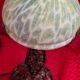 Wrought iron lamp in the Edgar Brandt style, Paul Kiss, 1910 to 25. Unsigned, damage, 37x16cm. Work