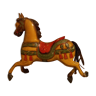 Wooden merry-go-round horse