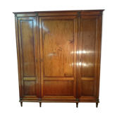Large Louis XVI style mahogany wardrobe