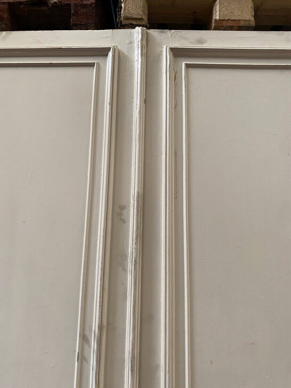 Front of cupboard with double molded doors 20th century Passage doors