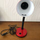 Vintage desk lamp in red metal