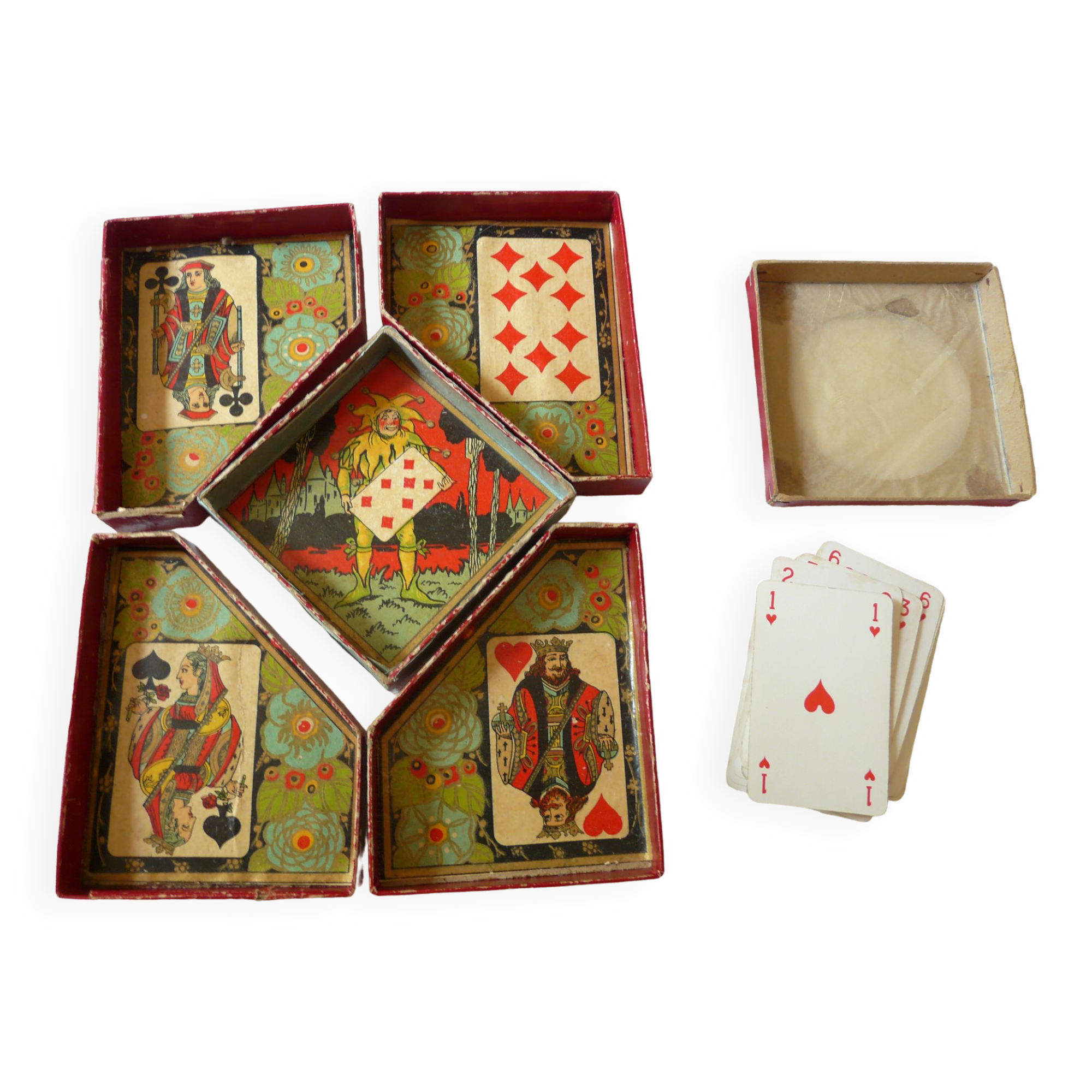 GB brand 40s wooden yellow dwarf game box