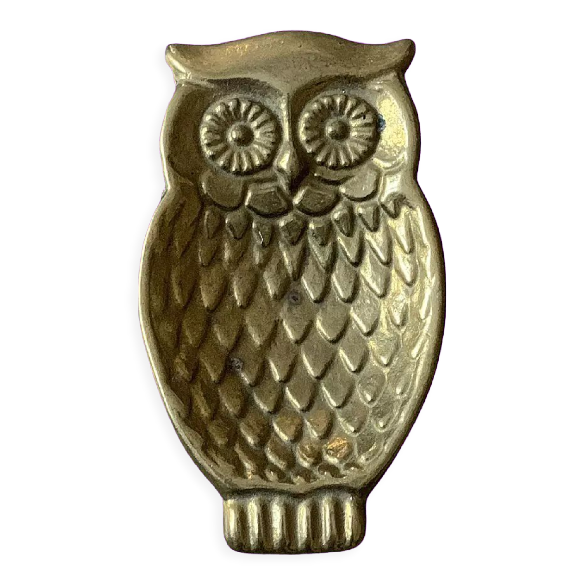 Empty brass pocket owl