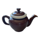 Vintage brown and cream teapot