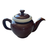Vintage brown and cream teapot