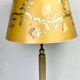 Large ceramic lamp base in a golden wood effect.