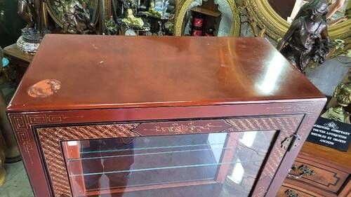 Asian lacquer display cabinet