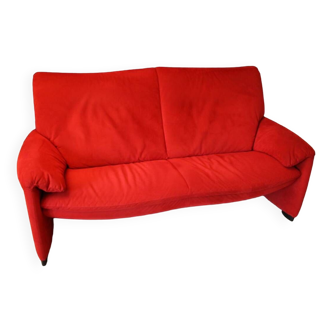 Cinna Red Fabric Sofa