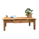 Farmhouse Wood Coffee Table with Drawer
