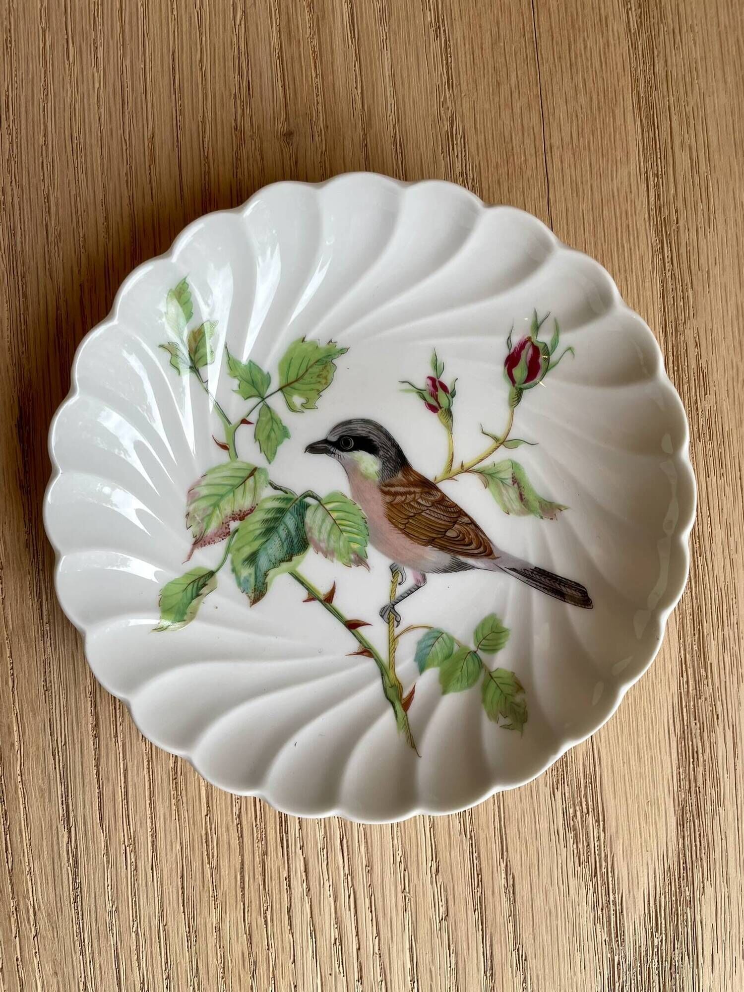 3 small plates / bowls in Limoges Haviland porcelain – Bird design