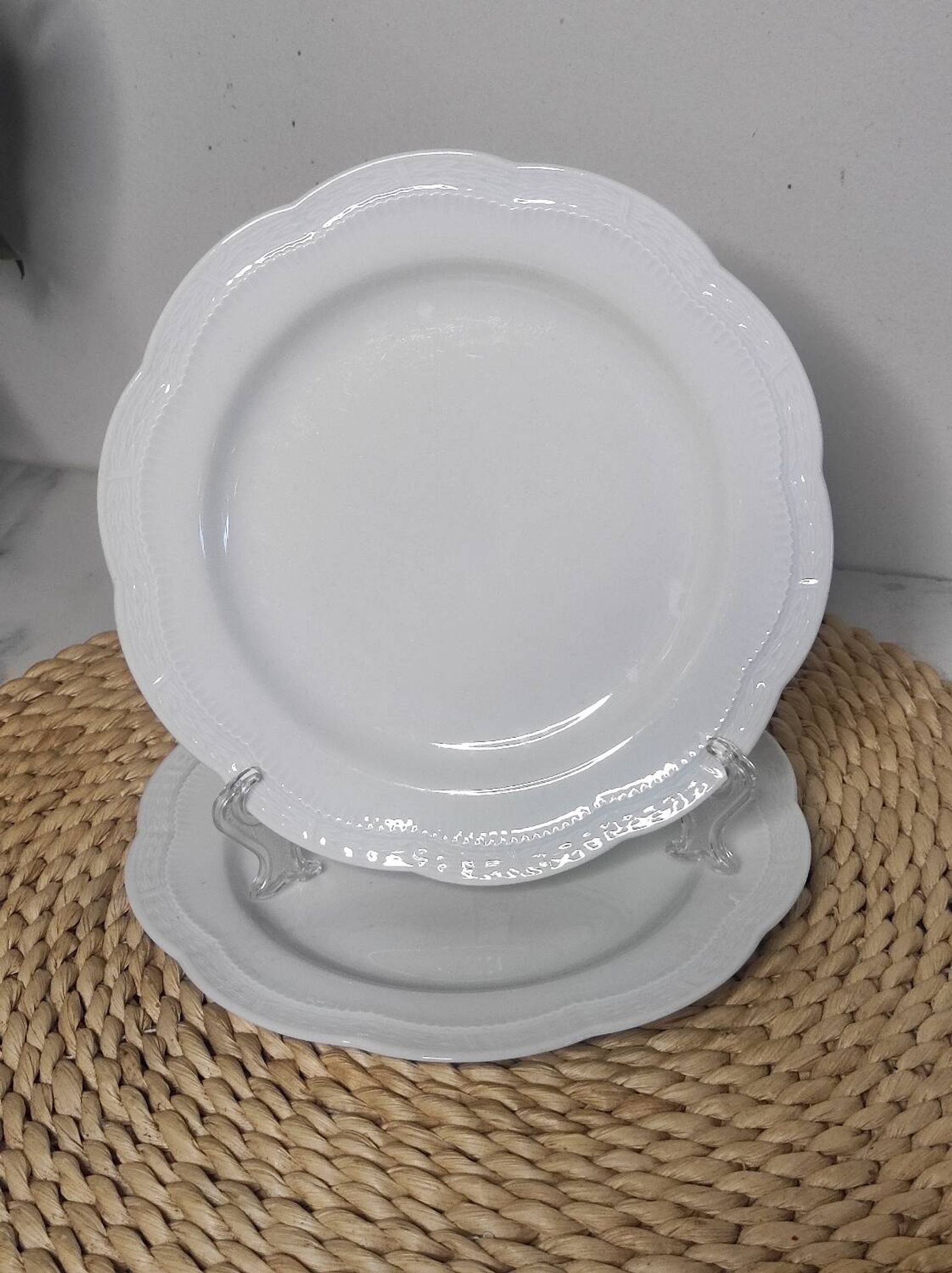 Assiettes à dessert en porcelaine