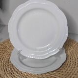 Dessert plates in porcelain
