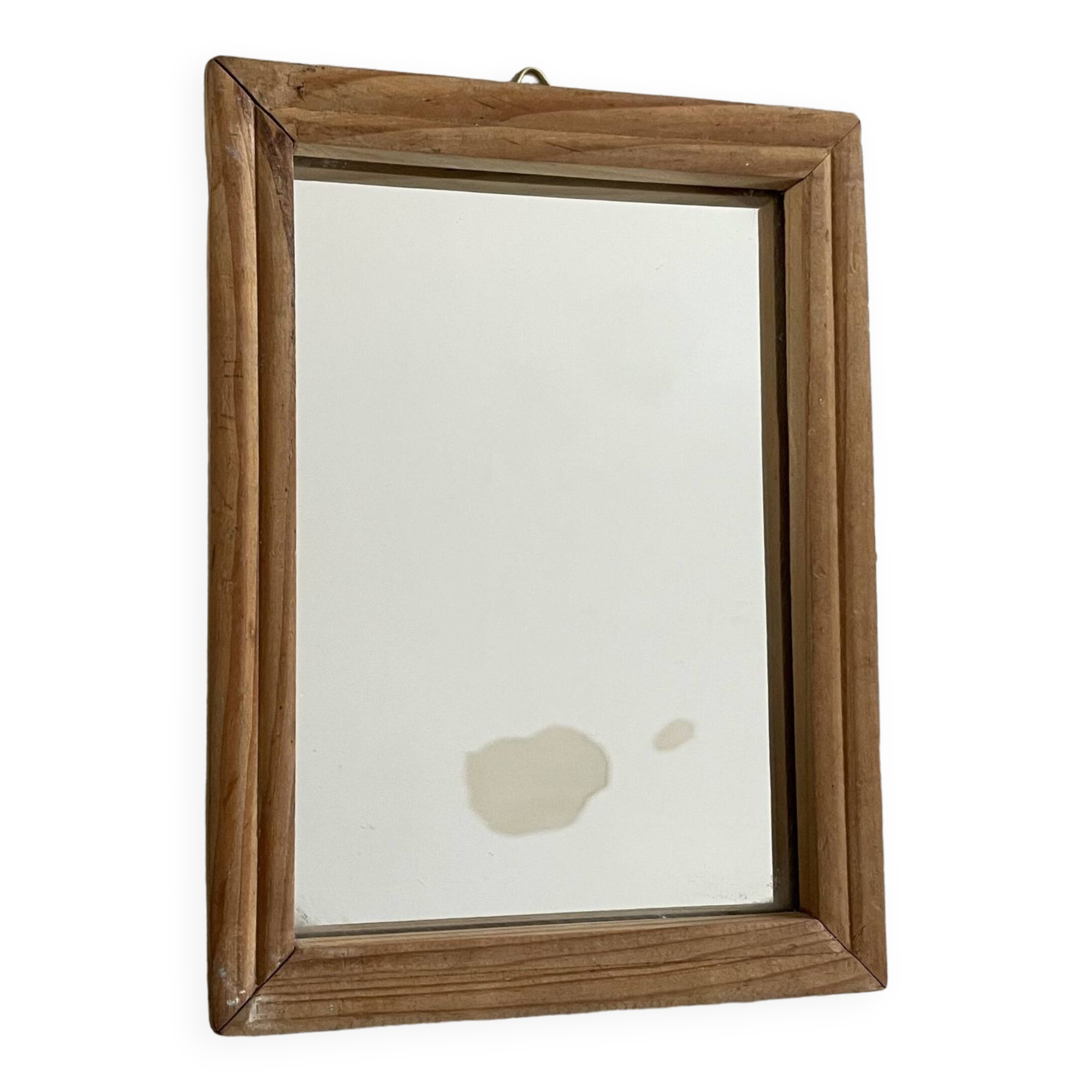 Petit miroir mural en bois 15x20cm
