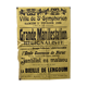 Poster "Great Regionalist Protest" - City of St-Symphorien - 1936