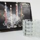 Suite 4 ashtrays candle holders glass of the 1970s puzzle