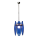 Blue Glass Chandelier or Pendant by Veca, Italy 1970's