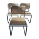 Lot de 3 chaises Cesca B32 Marcel Breuer