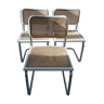 Lot de 3 chaises Cesca B32 Marcel Breuer