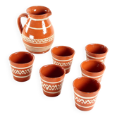 Ceramic Drinking Set, Czechoslovakia 1960s