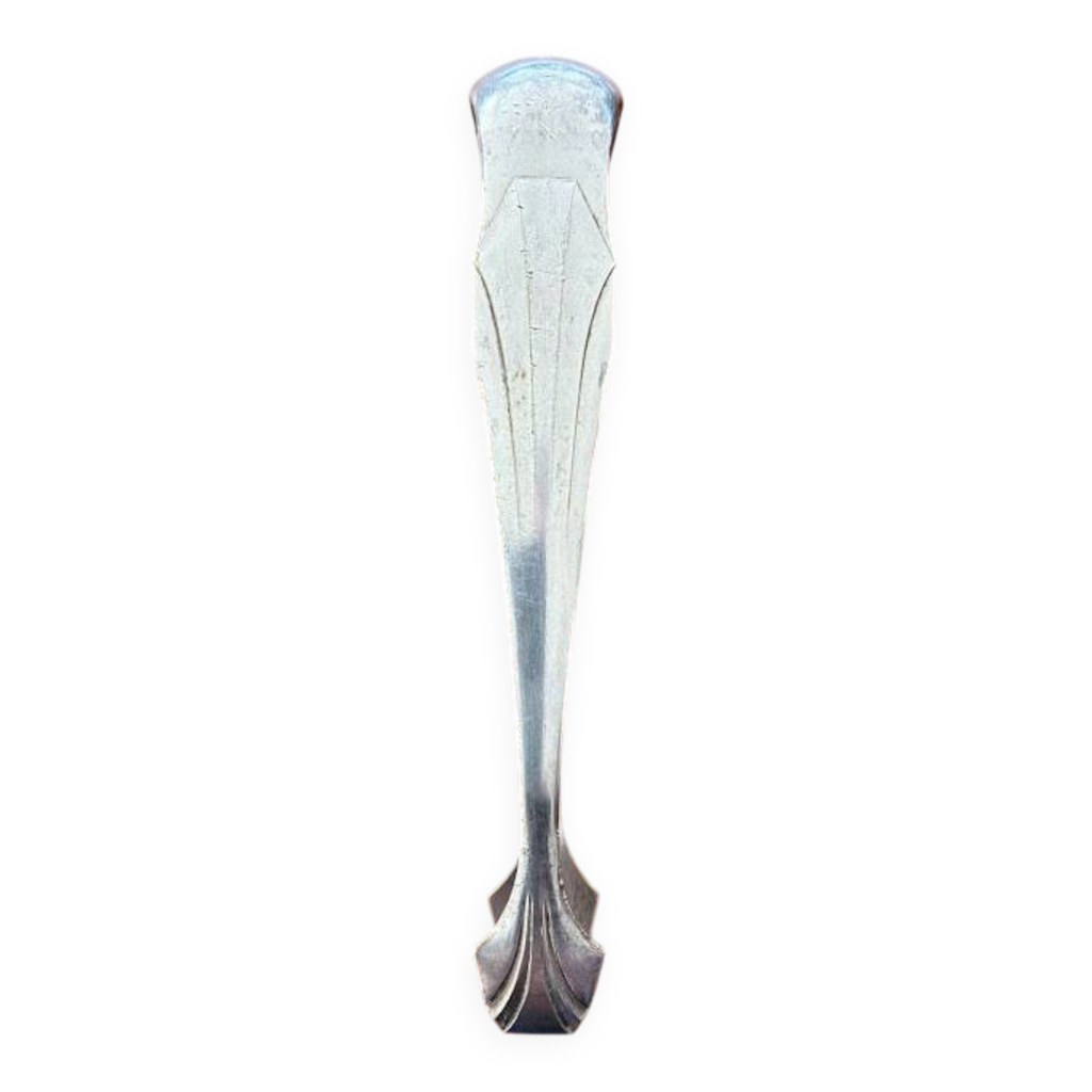 Broche Art Déco Vintage - Métal Argenté Fleur, Années 40, Bijou Ancien Occasion