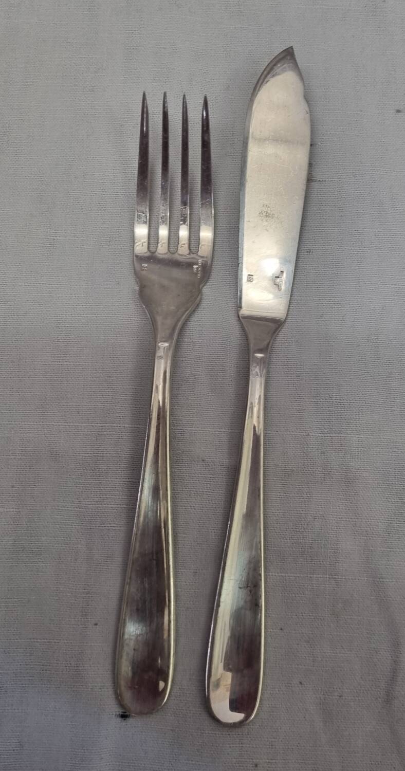 Christofle Art Deco fish cutlery