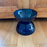 Vase diabolo en verre bleu XL Anne Nilsson pour Ikea