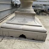 Carved wooden column