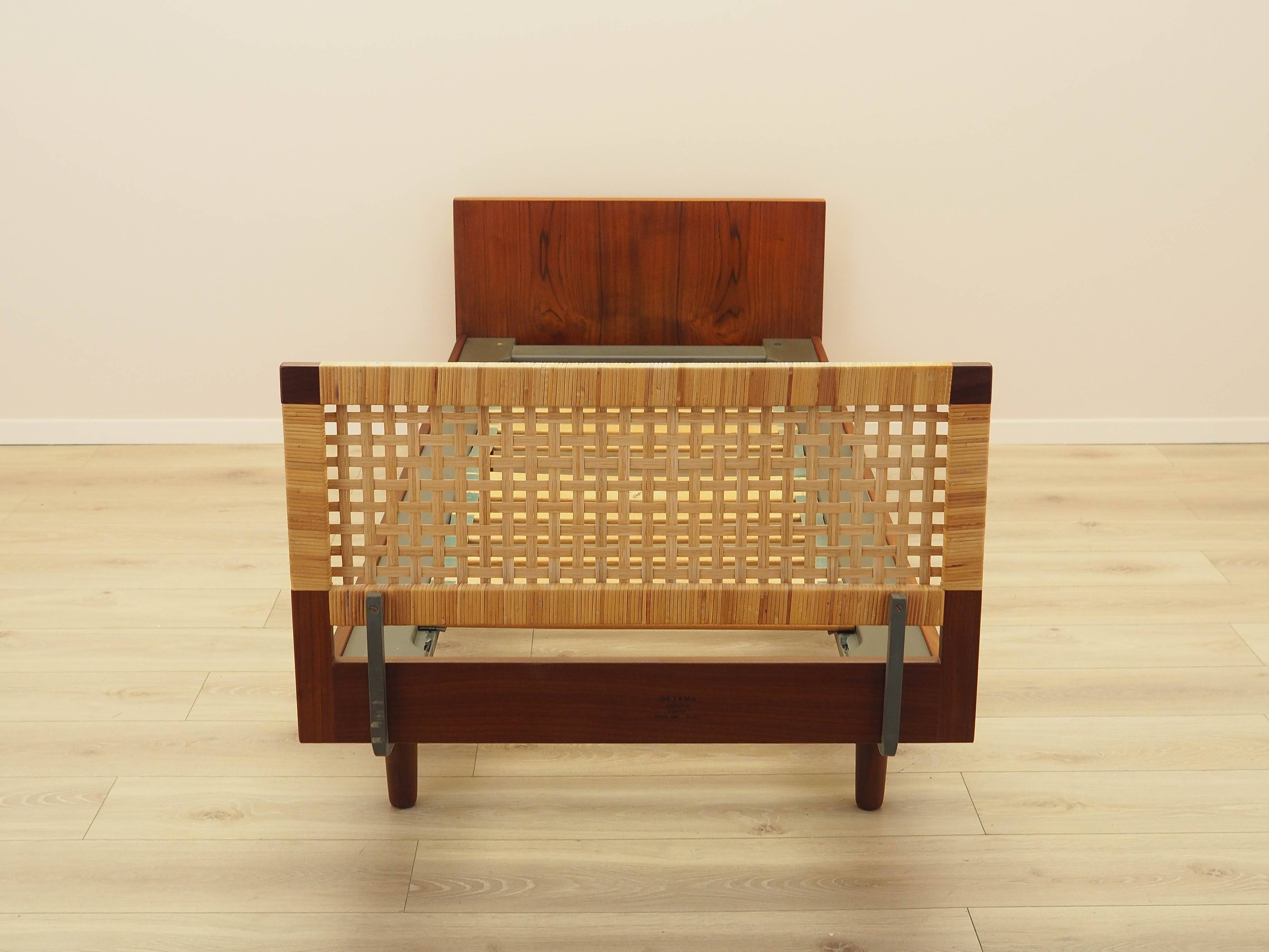 Teak bed, Danish design, 1960s, designer: Hans J. Wegner, manufacturer: Get